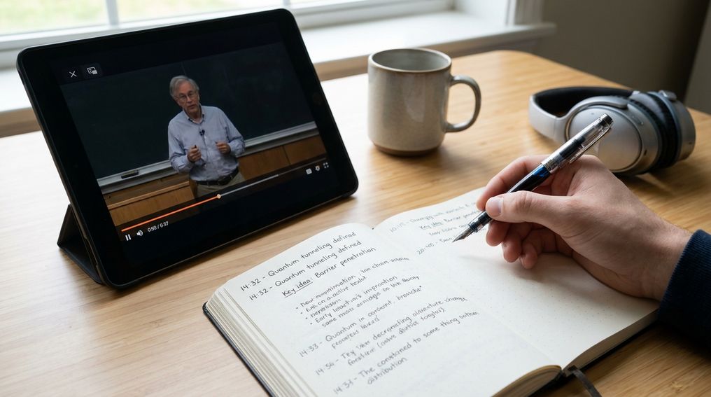 How to Take Better Notes From Recorded Lectures